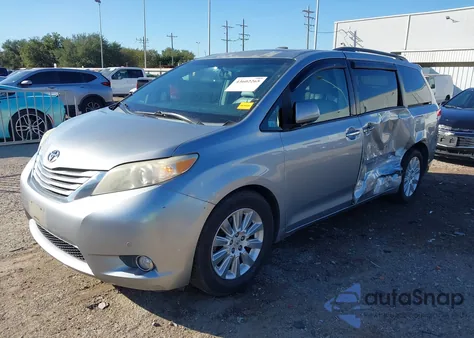 2011 Toyota Sienna Limited V6 from USA, damaged, VIN 5TDYK3DC8BS160713